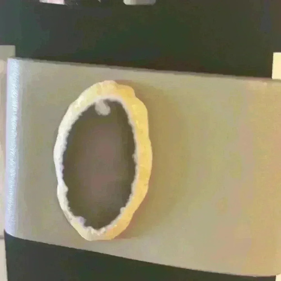 Agate Cuff Bracelet Faux Leather - Picture 3 of 6